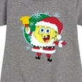 thumbnail image 3 of SpongeBob SquarePants - Santa Spongebob - Toddler & Youth Girls Fleece Dress, 3 of 6