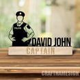 thumbnail image 2 of Craftnamesign Custom Wooden Police Desk Name Plate, Law Enforcement Metal Nameplate for desk, 2 of 5