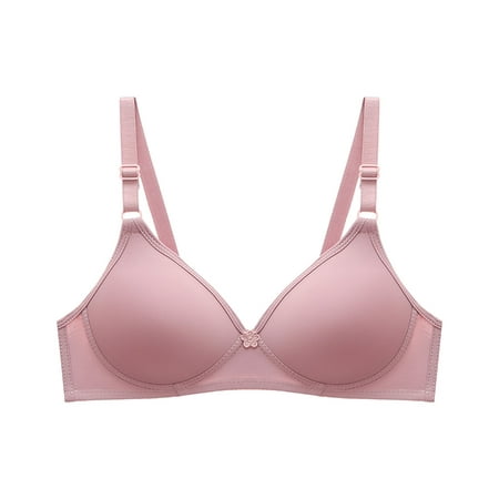 

Everyday Bras for Women No Underwire Wireless Women s Bra Soild Wire Free Underwear One-Piece Bra Small Cup Small Cup Two-Breasted Bra Mom Bean Paste Color 40/90a Cup Lace Bralettes For Wo312