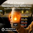 thumbnail image 7 of 17 Oz  Heated Coffee Mug  for Travel Z5 Self Heating  Temperature Control Warming Heated Travel Coffee Mug  The Go Coffee Cup with 5-12H  Life (Gray), 7 of 7