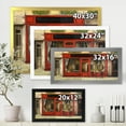 thumbnail image 4 of Red Facade of Charming Shop In Paris Street I 32 in x 16 in Framed Painting Canvas Art Print, by Designart, 4 of 4