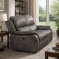 thumbnail image 7 of Heny Manual Reclining Loveseat- Pillow Tufted Back- Dark Gray 68 Inch, 7 of 7