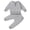 Grey, variant on Boys Toddler Clothes Boys Matching Outfit Long Sleeve Romper/Sweatshirt+ Solid Pants Fall Winter 2PCS Clothes Set, Green