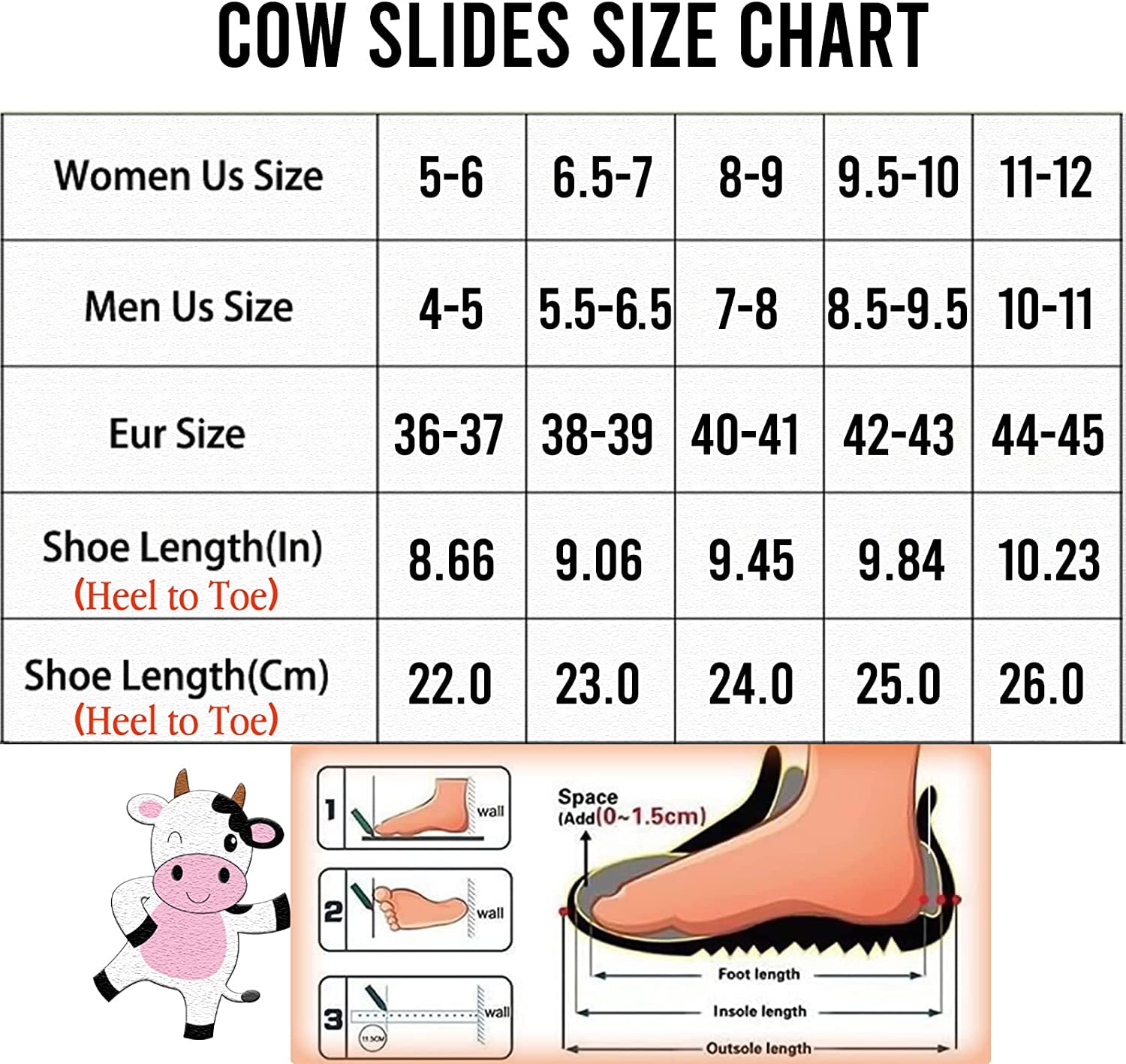  Jerzmy Cow Print Cloud Slipper Slides for Women Men, Animal  Funny Sandals Thick Sole Cute Pillow Non Slip Shower Shoes Indoor Outdoor  Beach Spa Gym Pool Use, Size 5-6