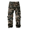 thumbnail image 4 of Matchstick Men's Retro Relaxed Plus Size Cargo Pants with Multi Pockets, 4 of 7
