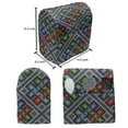 thumbnail image 4 of Ethnic Stand Mixer Cover, Traditional Folk Pattern in Knitting Form South American Ecuador Geometric Tropical, Kitchen Appliance Organizer Bag Cover with Pockets, 5 Quarts, Multicolor, by Ambesonne, 4 of 4