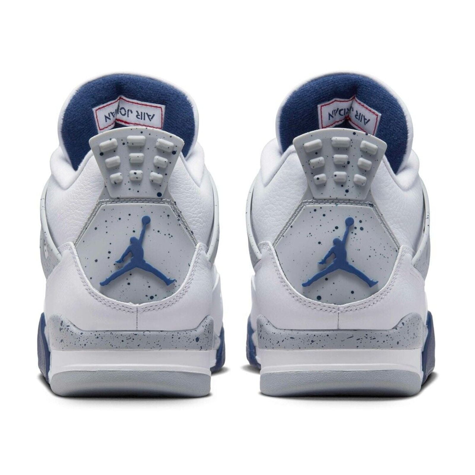Air Jordan 4 ホワイト/ミッドナイトネイビー/グレー Jordan Brand Men's 4 Retro 'Midnight Navy' White/Navy