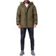 thumbnail image 2 of Abrigo de invierno cálido INSPIRE CHIC para hombres, forrado de felpa, grueso, con capucha, chaqueta 2XL verde oscuro, 2 of 6