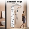 thumbnail image 6 of Stainless Steel Shower Curtain Rod 0.9-1.3m with 7.87ft*5.91ft Curtain, 6 of 9