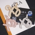 thumbnail image 3 of A spliced ​​XO pendant with S925 silver and a D-color VVS moissanite necklace. Faster than a diamond tester., 3 of 11