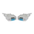thumbnail image 1 of CableWholesale.com - Null modem cable - DB-9 (F) to DB-9 (F) - 25 ft - molded, thumbscrews - beige, 1 of 3