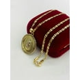 thumbnail image 4 of 14K Gold Filled Virgen de Guadalupe Necklace Pendant 28x25 Valentino Chain., 4 of 9