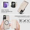 thumbnail image 2 of ELEHOLD Case for Samsung Galaxy Note 20, 2-in-1 Magnetic Shockproof Leather Wallet Flip Case Cover, Detachable Card Holder with Stand,White, 2 of 5