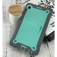 thumbnail image 2 of KIQ Samsung Galaxy Tab A7 Lite Case Shockproof Silicone Bumper with Kickstand Samsung Galaxy Tab A7 Lite 8.7 Tablet Case Kids Proof 2021 SM-T220/T225/T227 [Guardian Teal Grey], 2 of 5