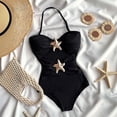thumbnail image 7 of Tiijoy Girls Star Cutout Halter One-Piece Swimsuit Quick Dry Beach Bathing Suit, Sizes 7-16, 7 of 7