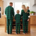 thumbnail image 4 of Nibbcoa Family Matching Christmas Pajamas, Clothes/Plaid Long Sleeve Tops and Pants Sleepwear Set, 4 of 10