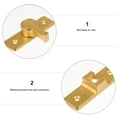 thumbnail image 1 of KAKOWELY Right Angle Door Lock Zinc Alloy Gate Door Latch Golden 1Pack, 1 of 8