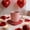 Red, variant on Uuiauoio Valentine's Day Heart Placemats Set of 1Shaped Place Mats Waterproof Washable Table Kitchen Mats for Kitchen Dining Decor