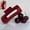 Amber Red, variant on New soft silicone shark clip, women's large anti slip matte hair clip, soft and comfortable hair clip, and rear head collision protection hair clip.