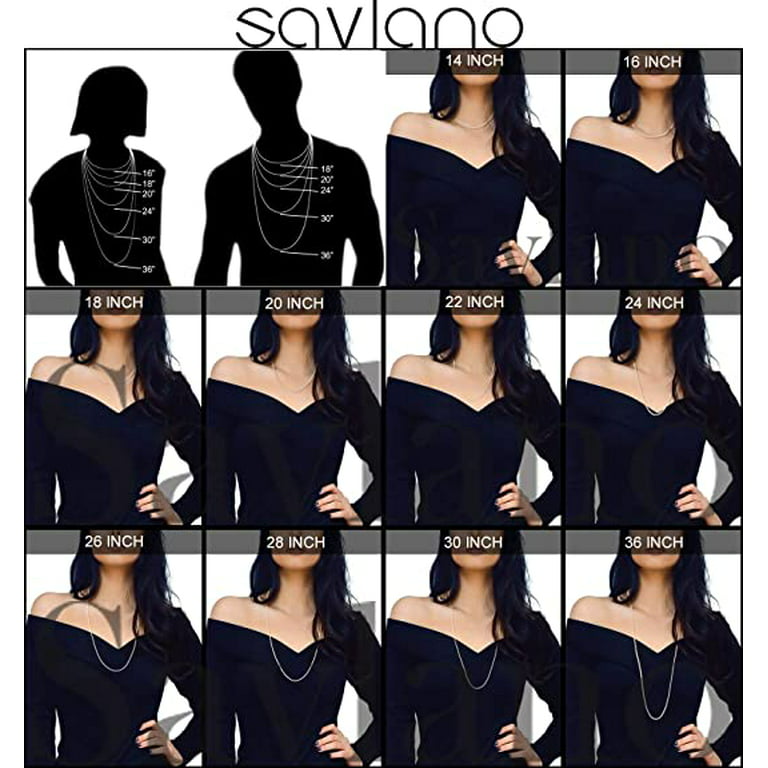 Savlano 2mm-5mm Stainless Steel Black Color Rope Twist Necklace Chain for Men & Women Comes in 16-30 Inches with A Gift Box
