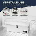 thumbnail image 3 of ARKSEN 30" Chest Box Aluminum Diamond Plate Tool Box Truck Pick Up Underbody Trailer Toolbox Storage Lock Keys, Silver, 3 of 7