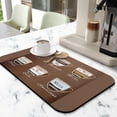 thumbnail image 2 of Premium Coffee Bar Mat Accessories 19.5x12in Super Absorbent, Anti-Slip, Coffee Drying Mat Silicone Dish Drying & Draining Pad - Perfect for Countertops, Coffee Pots, Espresso Machines, 2 of 7