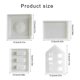 thumbnail image 3 of 3D Candlestick Silicone Mold Hollow House Shaped Candle Base Molds Gypsum Candle Holder Mould Home Decorations Moulds, 3 of 4