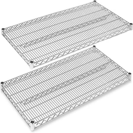 

Chrome Wire Shelving |Pack of 2 Shelves| Heavy Duty NSF Storage Shelves (21 W x 24 L)