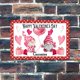 thumbnail image 1 of Feliz Día de San Valentín, Lindos Gnomos con Corazón, Letreros Metálicos Vintage, Letrero Decorativo de Metal, Póster Metálico de 8x12, 1 of 3