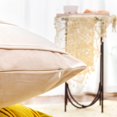 thumbnail image 3 of Juego de 2 fundas de almohada decorativas de terciopelo a rayas, fundas de cojín de terciopelo holandés suave con cremallera, fundas de almohada cuadradas para sofá, cama, coche, 18 x 18, 3 of 7