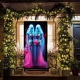 thumbnail image 4 of sruoe Halloween Decorations Halloween Door Cover Decoration, halloween door decoration, for Front Door Indoor Outdoor, Easy Hang Reusable Durable Plastic Waterproof Weather Resistant, 4 of 7