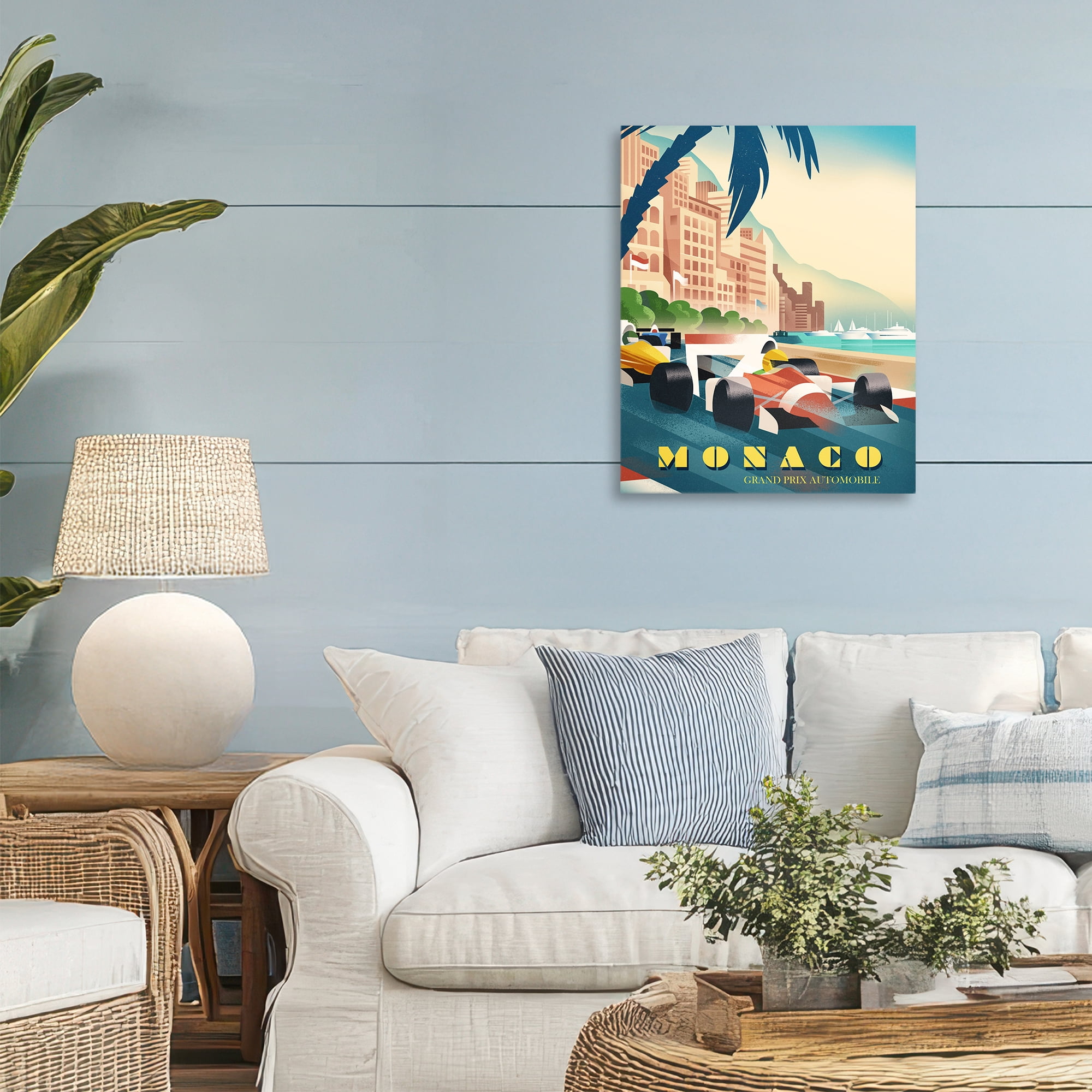 Stupell Industries Monaco Grand Prix Racing Canvas Wall Art, design by Martin Wickstrom