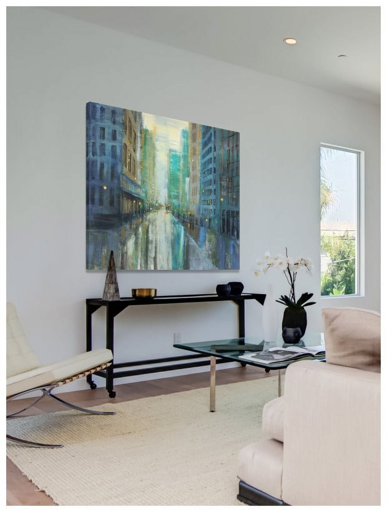"Metro Lights III" Painting Print on Wrapped Canvas
