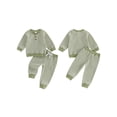 thumbnail image 2 of Loicainy Toddler Baby Boys Fall Outfit 3 6 12 18 24 Months 2T 3T 4T Casual Long Sleeve Striped Pullover with Pants 2Pcs Clothes Set, 2 of 9