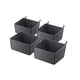 thumbnail image 5 of Matsuzay Storage Box Desk Jewelry Case Exquisite View Plastics Household Supplies Bathroom Bin Container Clear Organizer Stackable Small Negro 2piezas, 5 of 6