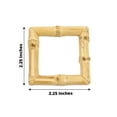 thumbnail image 3 of Efavormart 4 Pack | Natural Rustic Boho Chic Wooden Square Napkin Rings, Bamboo Napkin Holders, 3 of 11
