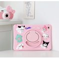 thumbnail image 4 of for iPad 9th/8th/7th Generation Case, iPad 10.2 Case 2021/2020/2019, with 360° Rotatable Kickstand Cute Cartoon Shockproof 10.2 Inch Silicone Case (Pink), 4 of 5