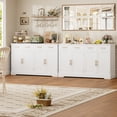 thumbnail image 6 of Homfa Modern Buffet Cabinet with 4 Drawers and 4 Doors, 59" W Sideboard Buffet Storage Cabinet with Shelves, for Kitchen Living Room Bedroom, White, 6 of 8