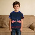 thumbnail image 2 of 250th Anniversary Usa Shirt Boys Girls 4th of July Shirts Crewneck Pullover Short Sleeve Casual Graphic Tees Summer Tops T Shirts for Kids Everyday Wear, 2 of 5
