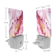 thumbnail image 7 of HemaKayy 2 Pack Plug-in LED Night Light with Light Sensor, Warm White, Dusk to Dawn Sensor Flat Nightlight for Bathroom, Hallway, Bedroom, Living Room - Unique Marble Texture, 7 of 7