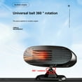 thumbnail image 5 of Wovilon Portable Fan Desk Fan Small Fan Mini Fan Car 24V Vehicle Cooling Fan Hot Warm Heater Windscreen Demister Defroster, 5 of 9