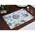 thumbnail image 2 of Cork Placemats Set of 12 for Dining Table, Table Placemats - White Floral - Home Decor, 2 of 7