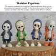 thumbnail image 5 of jinliangrun Skeleton Figurines Cool Exquisite Resin Skeleton Statue for Home Party Desk Decor Gift, 5 of 21