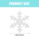 thumbnail image 2 of 50pcs copos de nieve toppers toppers glutinoso arroz copiar copias de papel de nieve decoración de postres, 2 of 4
