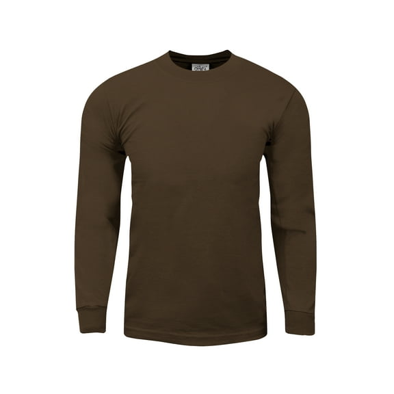 Shaka Wear Mens Max Heavy Weight Cotton Long Sleeve Crew Neck T shirt S~7XL