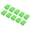 grass green, variant on Vehicle Wash Microfiber Applicator Sponge Block for Waxing Polishing Use, Plush Fabric with Rounded Handheld Shape