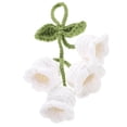 thumbnail image 3 of Cute Crochet Flower Car Hanging Ornament Keychain Charm, 3 of 6