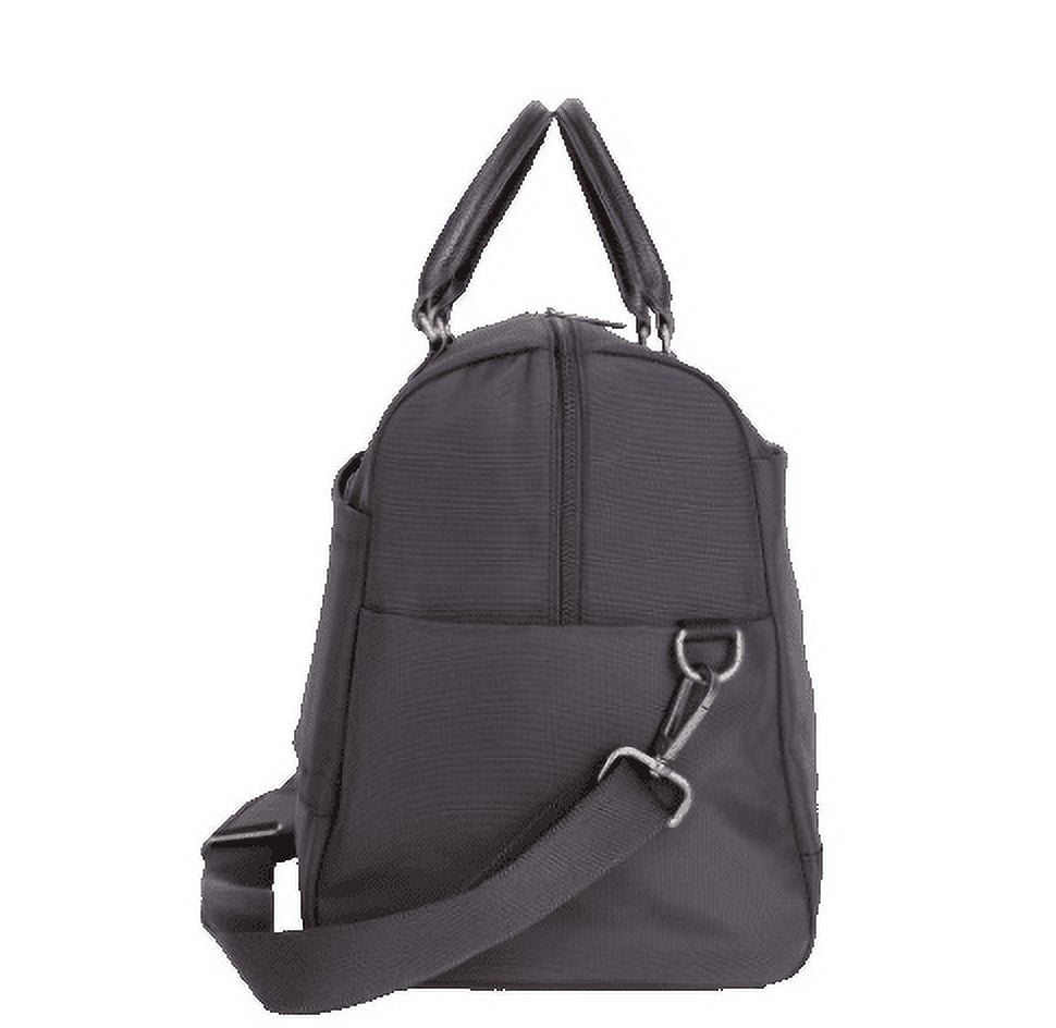 btL 18-inch Nylon Weekender Travel Duffel with a 15-inch Padded Laptop Sleeve, Black