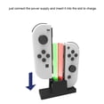thumbnail image 3 of untoiry Tabletop Game Controller Charging Dock Game Pad Dual Station Non-Slip Gamepad Table Cradle Console Holder Replacement for Joycon Black, 3 of 7