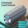 thumbnail image 2 of RGB Speaker Portable Wireless Music Player & Soulder Straps LED Bluetooth 5.0 TF USB-C Aux, 2 of 5
